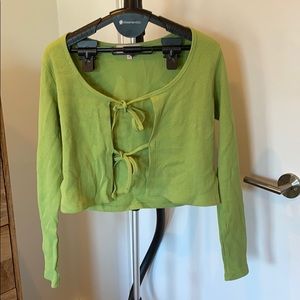 Lisa Says Gah Mia Top in Avocado - Size Small
